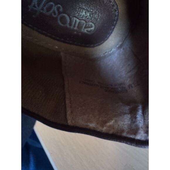 Euro Soft by Sofft Faux Leather Brown Heel Loafers Womens Size 7.5 - Picture 9 of 9